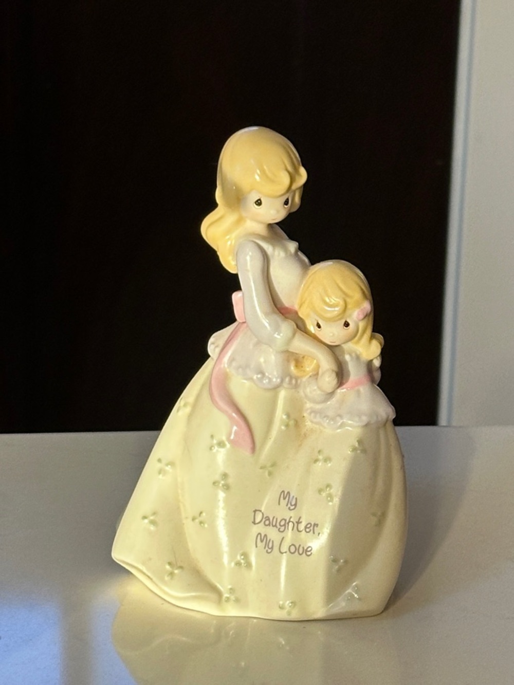 Precious Moments "My Daughter, My Love" Musical Porcelain Figurine. Relationship